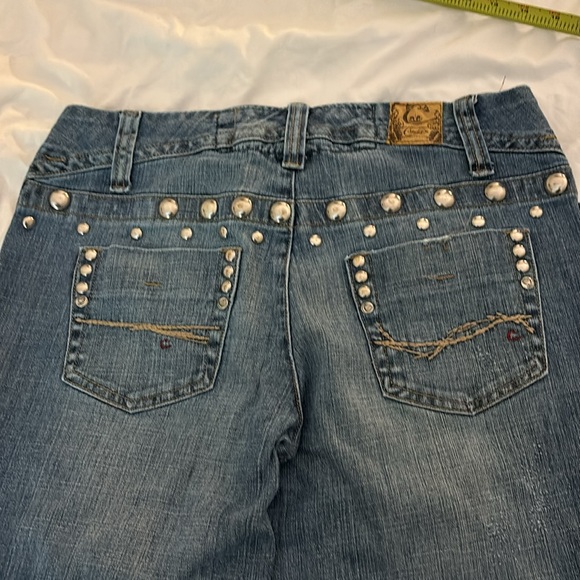 Size 9 candies blue jeans with steel button adornments - Picture 13 of 14